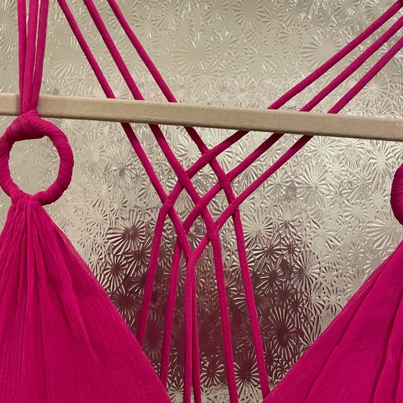 Pink Chiffon Floor Length Gown - Picture 8 of 10